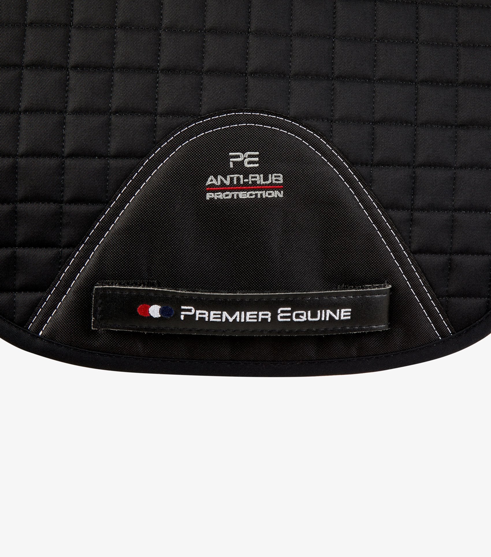 Description:Close Contact Tech Grip Pro Anti-Slip Saddle Pad - GP/Jump Square_Colour:Black_Position:3