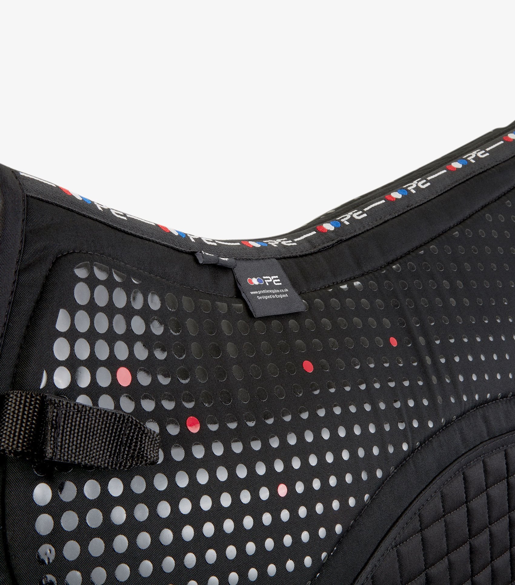 Description:Close Contact Tech Grip Pro Anti-Slip Saddle Pad - GP/Jump Square_Colour:Black_Position:2