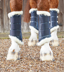 Description:Techno Wool Brushing Boots_Color:Navy_Position:2