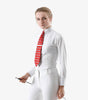 Description:Tessa Ladies Long Sleeve Tie Shirt_Color:White_Position:1