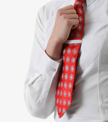Description:Tessa Ladies Long Sleeve Tie Shirt_Color:White_Position:4