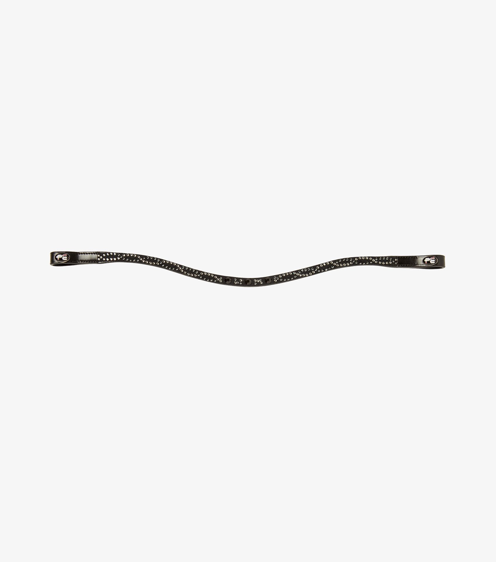 Description:Vivere Shaped Diamante Browband_Color:Black_Option:Black_Position:1