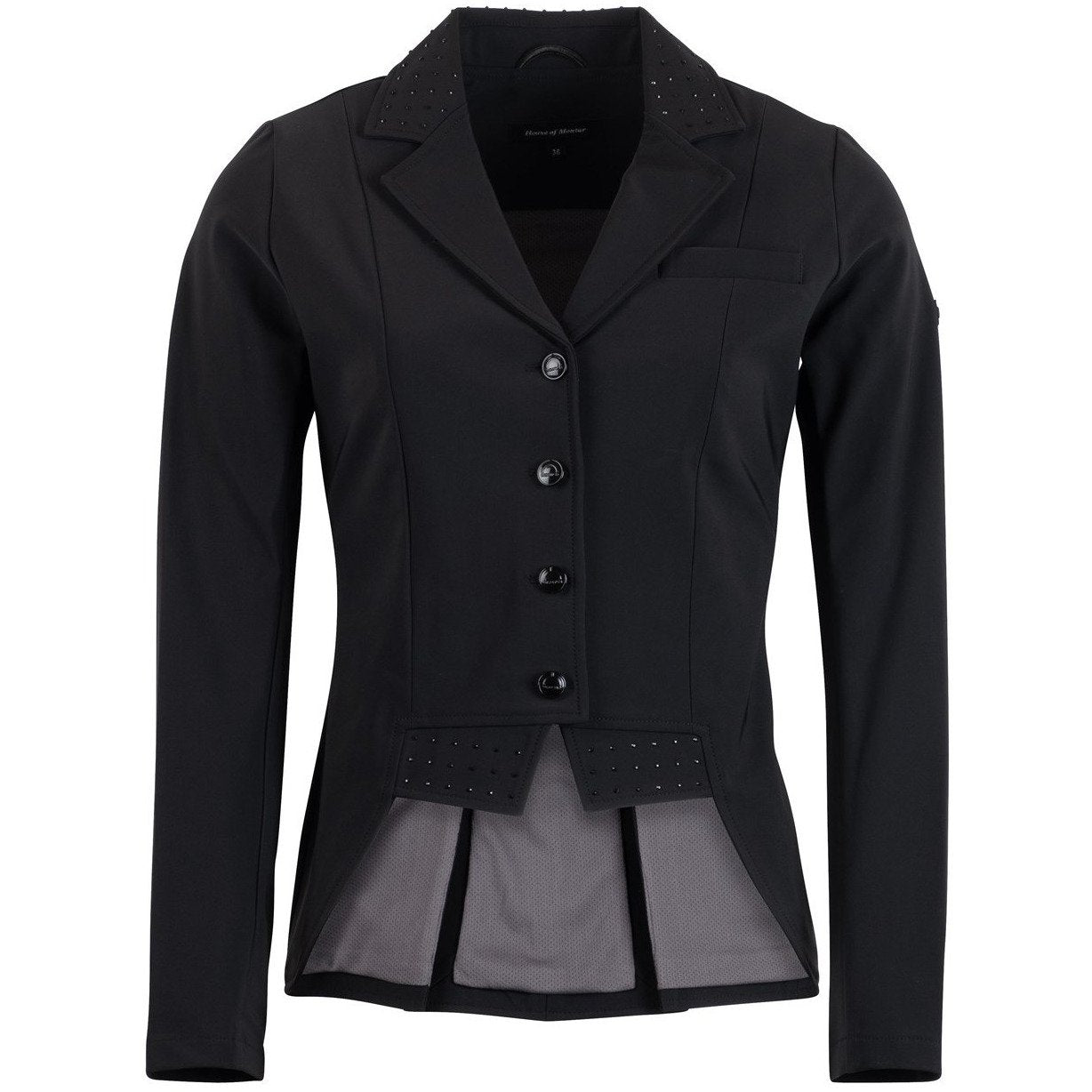 Montar Dressage Show Softshell Jacket - Short Tailcoat, Black