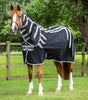 Description:Magni-Teque Magnetic Horse Rug with Neck Cover_Color:Black_Position:1