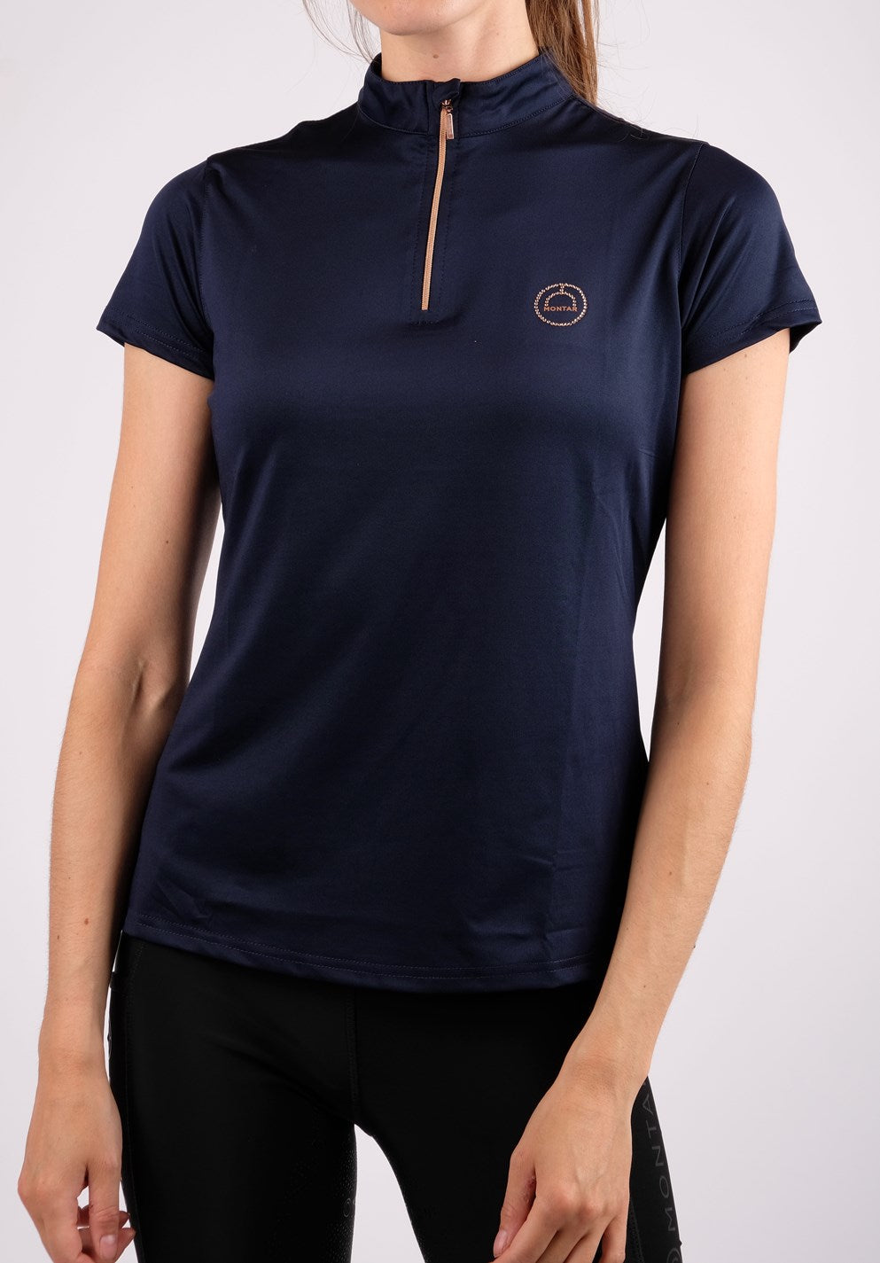 Junior Everly Shirt Rosegold - Navy