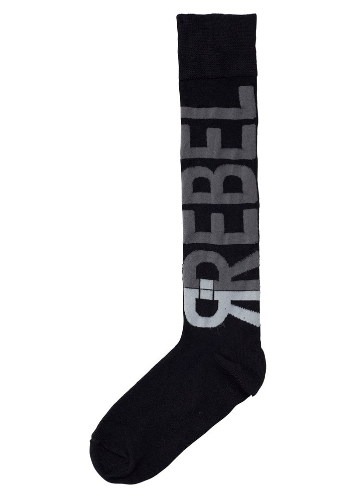 REBEL Logo Socks - Black
