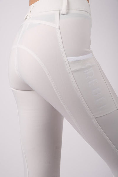 Rebel Echo Breeches Normalwaist - Kneegrip, White