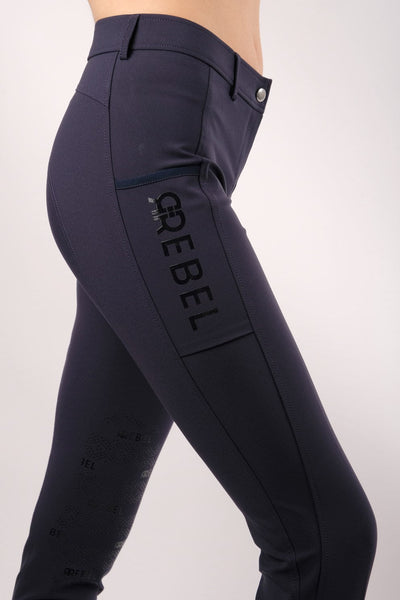 Rebel Echo Breeches Normalwaist - Kneegrip, Navy