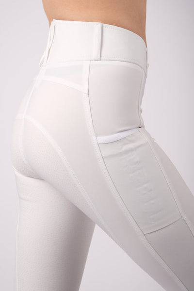 Rebel Highwaist thigh pocket - White, Fullgrip