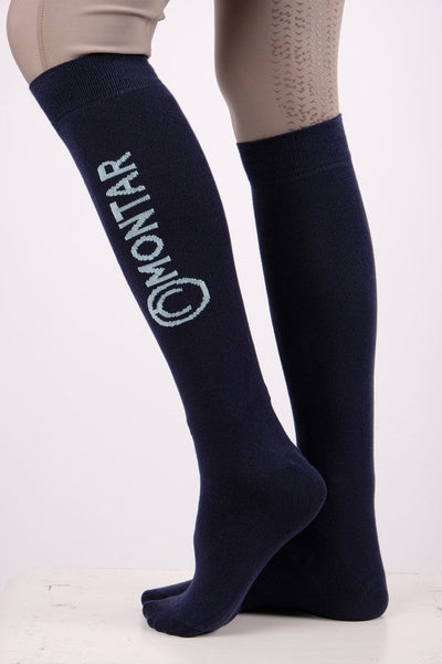 Long Bamboo Socks - Navy