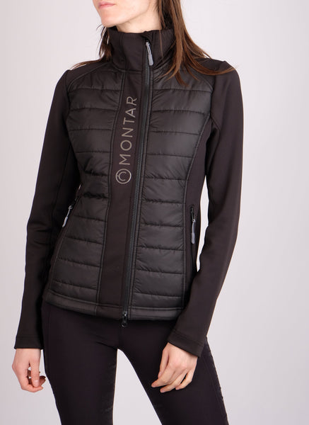 Emma Quilted Softshell Jacket - Black